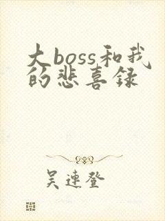 大boss和我的悲喜录