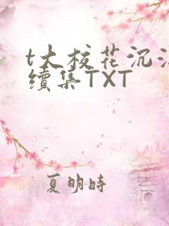 t大校花沉浮录续集TXT