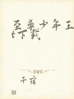 至尊少年王txt下载