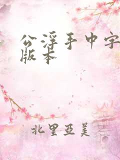 公浮手中字最新版本