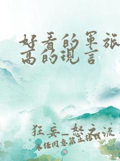 好看的军旅肉质高的现言