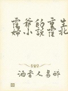 霍爷的重生小媳妇小说霍北江