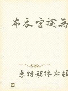 布衣官途无弹窗