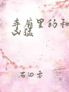 寺庙里的和尚很凶猛