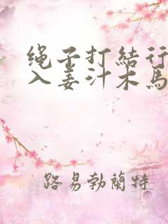 绳子打结行走嵌入姜汁木马