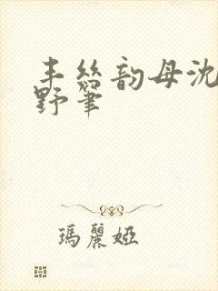 丰丝韵母沈蓉书野笔