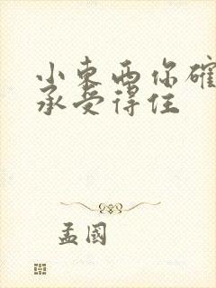 小东西你确定你承受得住