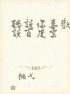 听说你喜欢我小说百度云