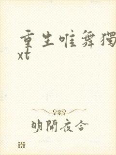 重生唯舞独尊txt