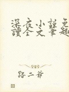 深夜小说免费阅读全文笔趣阁