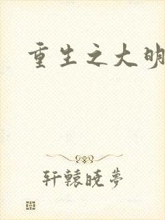 重生之大明王朝