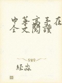 中华高手在异世全文阅读