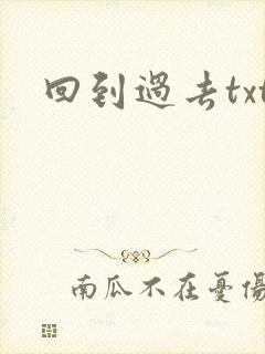 回到过去txt