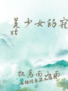 美少女的宠物txt