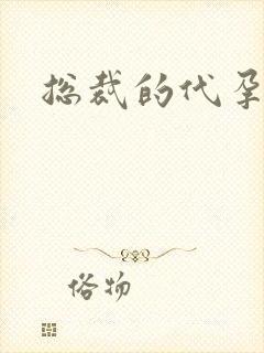 总裁的代孕女友