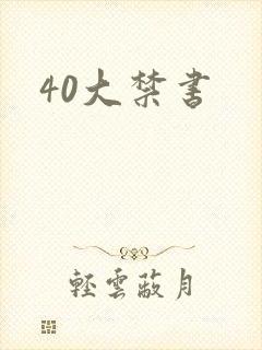 40大禁书