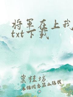 将军在上我在下txt下载