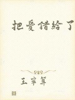 把爱错给了你