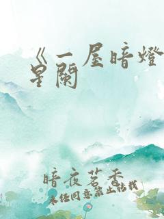 《一屋暗灯》宋星阑