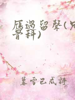 雁过留声(兄妹骨科)