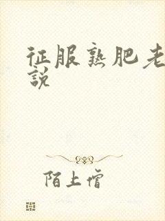 征服熟肥老妇小说