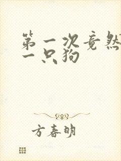 第一次竟然给了一只狗