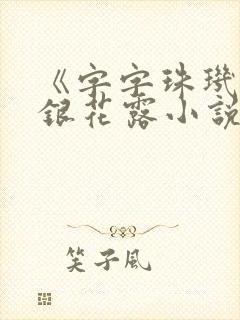 《字字珠玑》金银花露小说
