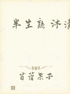 半生熟 沐清雨