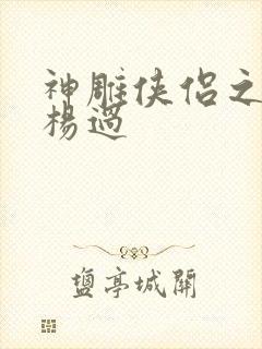 神雕侠侣之我是杨过