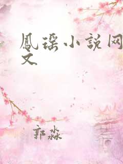 凤瑶小说网高辣文