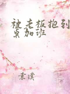 被老板抱到办公桌加班