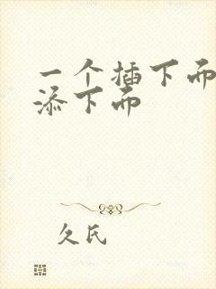 一个插下面一个添下面