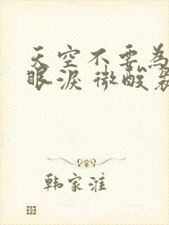 天空不要为我掉眼泪 微酸袅袅