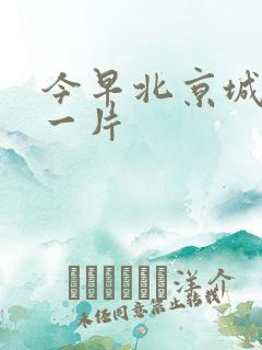 今早北京城哭声一片