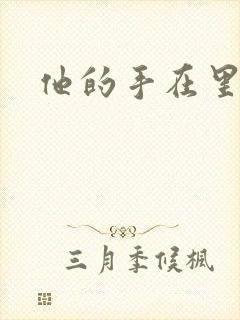 他的手在里面动