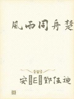 风雨同舟楚秋