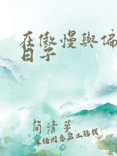 在傲慢与偏见的日子