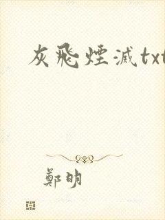 灰飞烟灭txt