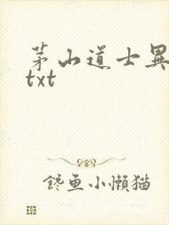 茅山道士异界游txt