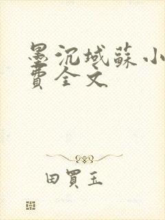 墨沉域苏小柠免费全文