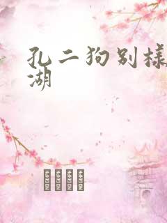 孔二狗别样的江湖