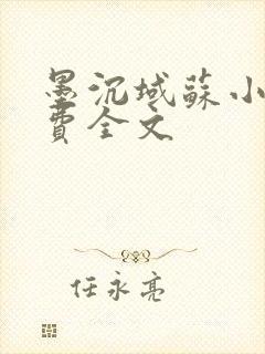 墨沉域苏小柠免费全文