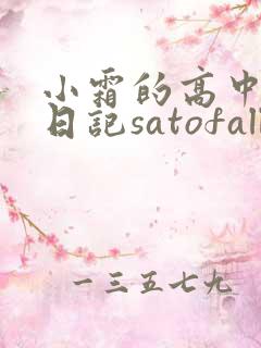 小霜的高中成长日记satofall