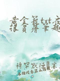 黄金笼txt夜很贫瘠笔趣阁