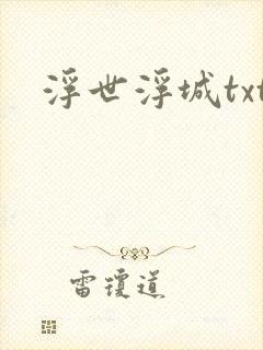 浮世浮城txt