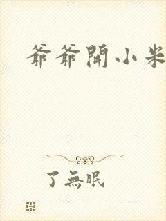 爷爷开小米的包