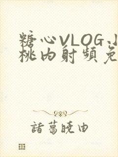 糖心VLOG小桃内射频免费