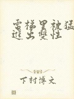 电梯里被猛烈的进出双性