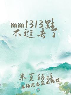 mm1313点不进去了