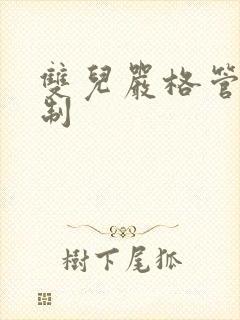 双儿严格管束控制